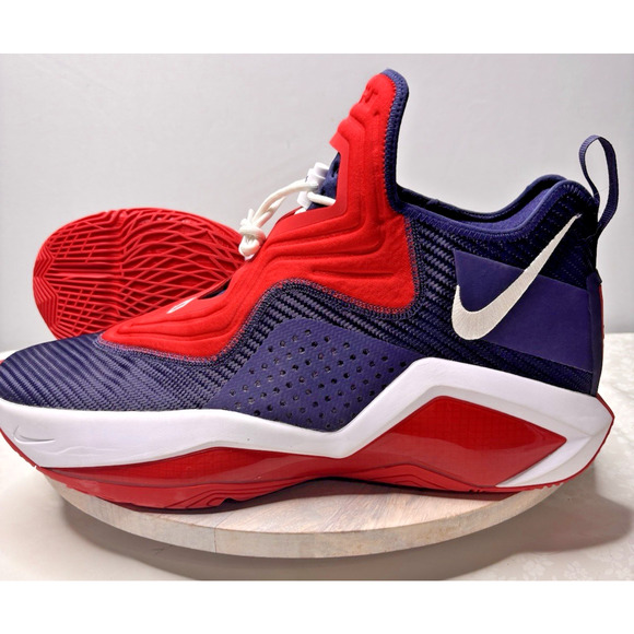 Nike LeBron Soldier 14 “USA” Navy/Red/White Basketball Shoes Size 17 Rare - Picture 3 of 11